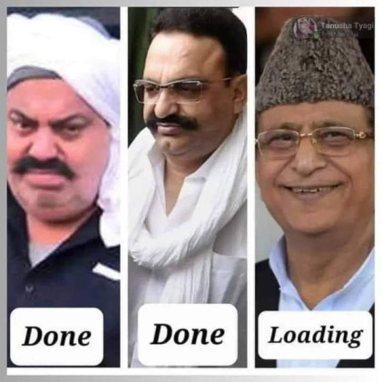 Azam Khan, SP party’s biggest Criminal never imagined rest life will rot in jail- छुटभैया गुंडे समझ बैठे थे सत्ता स्थायी है, बाबा आया और ज़िंदगी थाना–कचहरी बना दी।